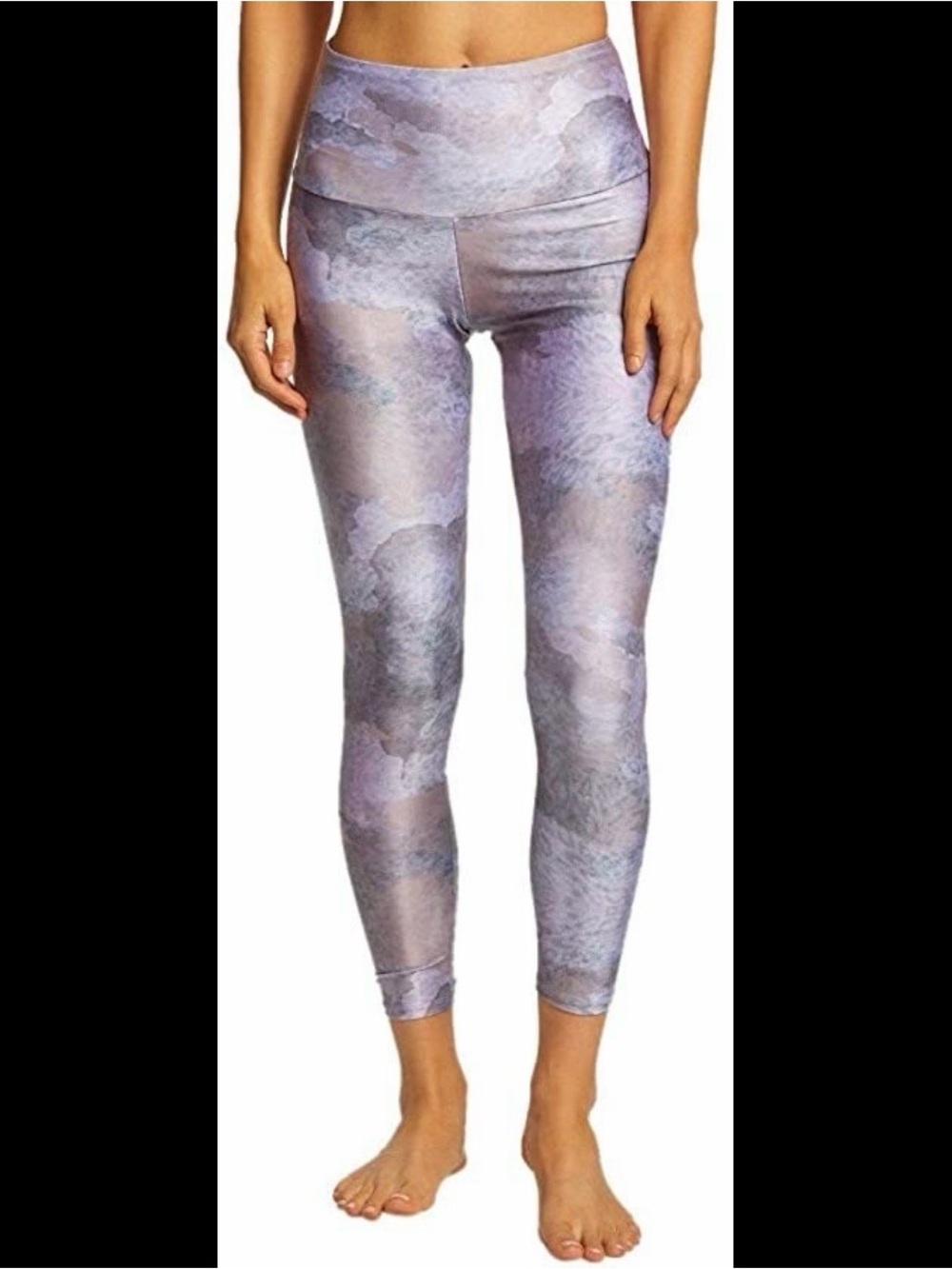 Onzie Pastel Marble Lavender & Gray Leggings